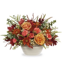 Rustic Harvest Centerpiece from Swindler and Sons Florists in Wilmington, OH